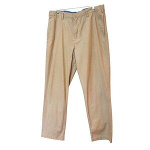NAUTICA Cotton Pants Micro Pin Stripe Beige White Mens Size 38/32 EUC